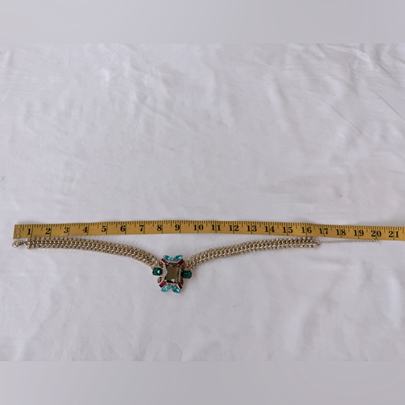 Cara New York Statement Multicolor Gold Necklace - Picture 5 of 8